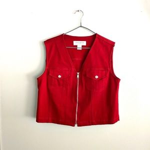 JONES NEW YORK Sport Vest Waistcoat 🍒 Size Large